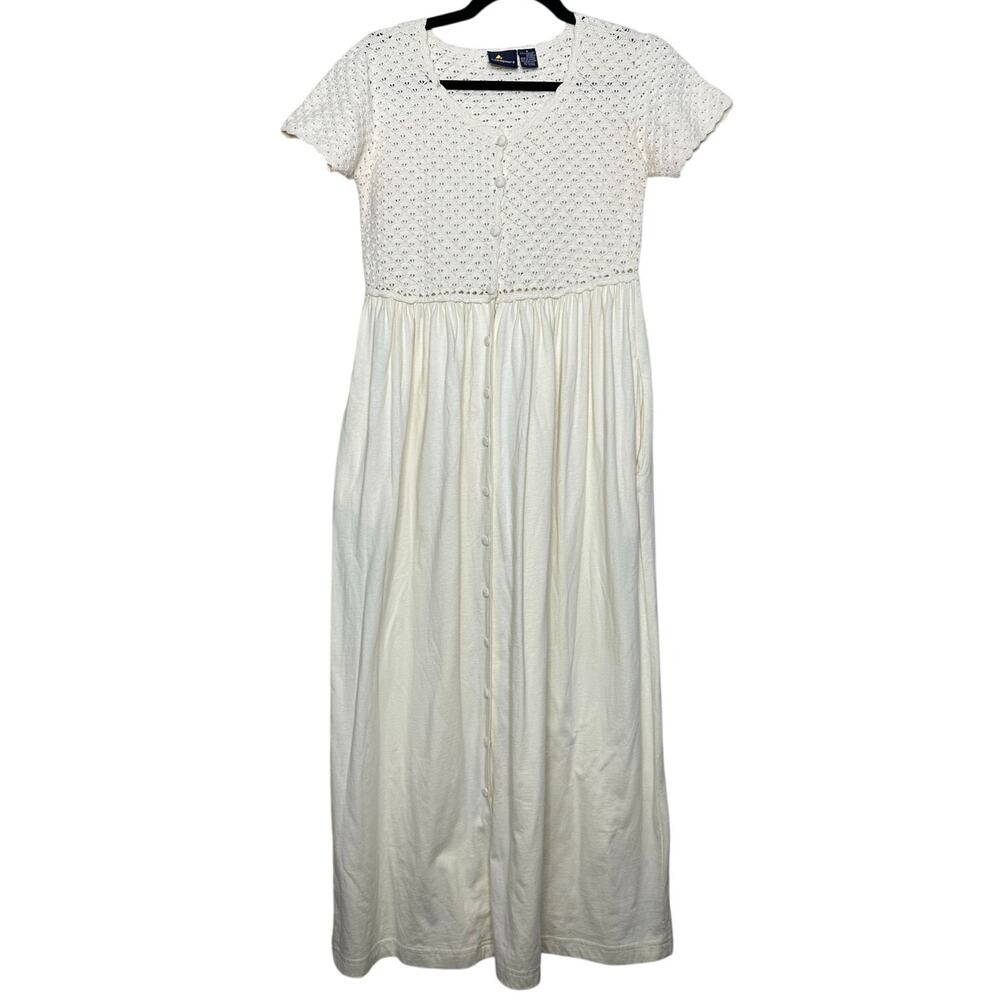 Vintage crochet Liz Sport maxi dress